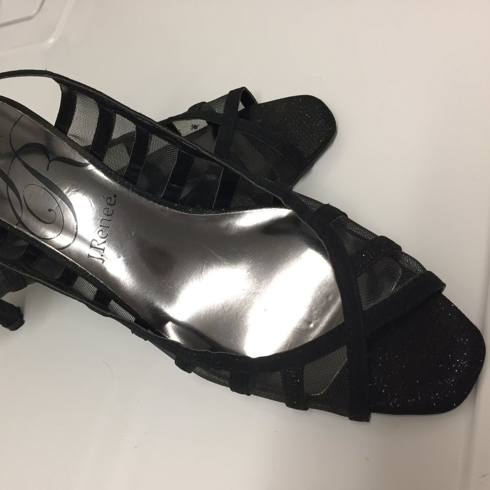 Low Kitten Heel Black Dressy Shoes, Narrow Width